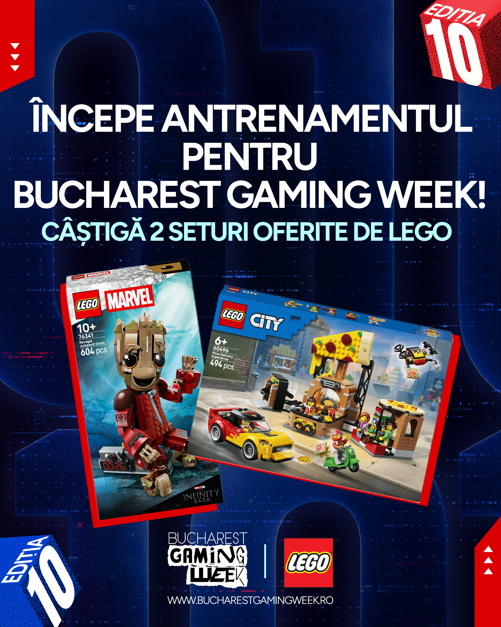 Concurs Bucharest Gaming Week x LEGO – câștigă 2 seturi LEGO